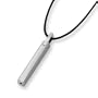 Chisel Tungsten Carbide Pendant (1.3in) on 18 Inch Leather Cord