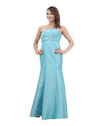 Petite Floor Length Spaghetti Strap Mermaid Satin Evening Dress/Prom Dress 