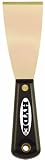 Hyde Tools 02320 2-Inch Brass Stiff Putty Knife, Black and Silver