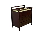 Dream On Me Liberty Collection 3 Drawer Changing Table, Cherry