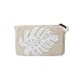 Palmetto Zippered Pouch in Natural