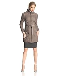 T Tahari Women’s Milano Paisley Quilted Down Coat