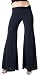 Slinky Palazzo Pants with Chic Twist Waistband from Hot Fash Pants - EXODUS Black