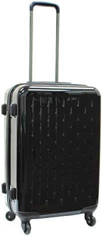 Samboro Celebrity PC Spinner Lightweight Luggage 23 inches Upright Trolley - Black Color