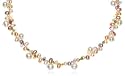 Freshwater Cultured Pearl, Citrine, Peridot & Amethyst Necklace, 18"