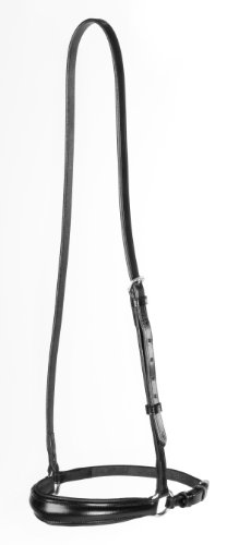United Sportproducts Germany USG  2490 Hannoveranisches Reithalfter, Leder schwarz, eckige silberf. Schnallen, Vollblut