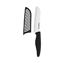 Farberware Soft Grip Ceramic 5-Inch Santoku Knife with Sheath
