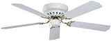 Ellington Ceiling Fans Close-up Model CU52WB5 in White. Indoor fan.