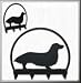 dachshund17 - Long Hair Dachshund 4 Hook Holder