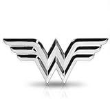 Wonder Woman 3D ABS Chrome Auto Emblem, Official Product