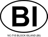 Block Island Oval Bumper Sticker