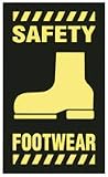 Safety Coil Mats, 3' X 5', SAFETY FOOTWEAR (W/GRAPHIC)