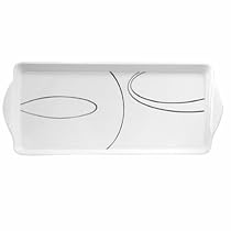 Corelle Coordinates Melamine Tidbit Tray, Simple Lines