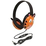 Califone 2810-TI Kids Stereo and PC Headphones, Tiger Design