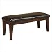 Milano Bed Bench in Chocolate with Walnut Accents