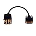 HDE DVI-I to VGA Adapter Gold Plated Female Video Y Dual Monitor Display Splitter