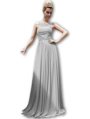Fitted Draped Sheath Chiffon Bateau Neck Evening Dress/Prom Dress 