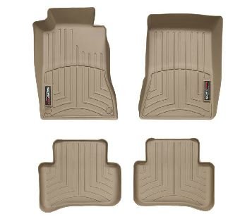 Best Price 2000-2007 Mercedes-Benz C-Class Tan WeatherTech Floor Liner (Full Set) [For Rear Wheel Drive Vehicles with Automatic Transmissions]