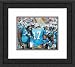 Framed Huddle Carolina Panthers Photograph
