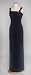 Navy Crepe dress with Beaded Crop Jacket