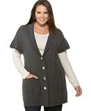 Apparel : Alfani Plus Size Long Cable Knit Sweater Vest