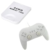 GTMax White Classic controller PRO version + 64MB Memory Card for Nintendo  ....