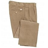 Tehama Mens Corduroy Double Pleat Pants - 32