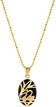 Mb Jewelry Korean Traditional Gold and Green Quartz Oval-curve Pendant