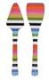 French Bull 2-Piece Melamine Serving Set, Candy Stripe