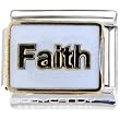 White Faith Italian Charm