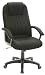 High-Back Luxury Fabric Executive Desk Chair with Padded Arms And Black Painted Metal Base for Maximum Capacity of 450lb- FGA1