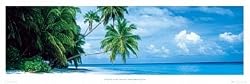 TROPICAL ISLAND - FIHALHOHI ISLANDS MALDIVES - POSTER(Size 13"x38")