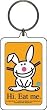 it's happy bunny 'Hi. Eat Me.' Lucite Key Chain
