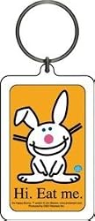 it's happy bunny 'Hi. Eat Me.' Lucite Key Chain