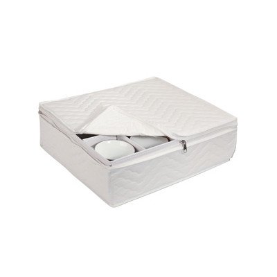 Richards Homewares Vinyl Cup Chest with Heavy Dividers-White On Sale