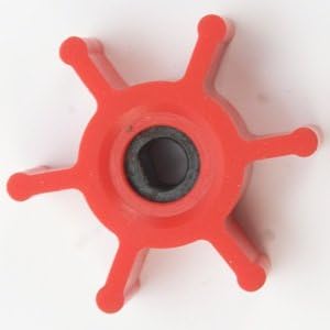Globe Marine Run-Dry® Model 912 RED Impeller for Jabsco 12516-0003, 14844-0003, 17273-0003