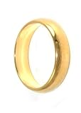 Unisex 24k Yellow Gold Layered GL Wedding Ring Band 3mm ~ YOU CHOOSE SIZE ~ LIFETIME GUARANTEE (Wb6)