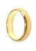 Unisex 24k Yellow Gold Layered 6mm Wedding Ring Band ~ YOU CHOOSE SIZE Lifetime Manuf...
