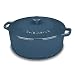 Cuisinart CI670-30BG Chef's Classic Enameled Cast Iron 7-Quart Round Covered Casserole, Provencal Blue