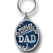 Worlds Greatest Dad Pewter Key Chain