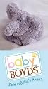 Baby Boyds Ellie Squeakles Plush Purple Elephant Squeaker Toy #630014 Retired