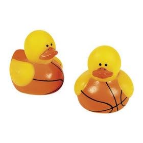  12 Mini Basketball Rubber Ducks