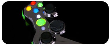 XCM Chrome Shell w/Green & LEDs