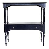 Carolina Cottage Antique Black Prescott 2-Shelf Server Sideboard