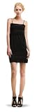 WIDE STRAP RUFFLE EMPIRE HEM DRESS