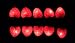 Valentine's Day HEART sparkle STRING LIGHTS indoor/out