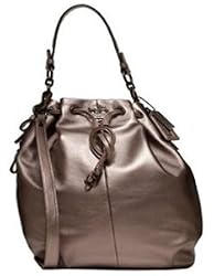 Authentic Coach Madison Leather Marielle Drawstring Bucket Tote Bag 17016 Bronze