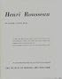 Henri Rousseau (Museum of Modern Art Publications in Reprint Series)
