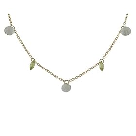 MELISSA JOY MANNING- Aquamarine Nine Stone Necklace by