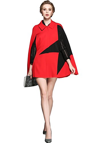 （エブレドレス）everydress　レディース　袖なしマント　ショートマント　レッドアウター　ポリエステル　コスチューム　パーティー